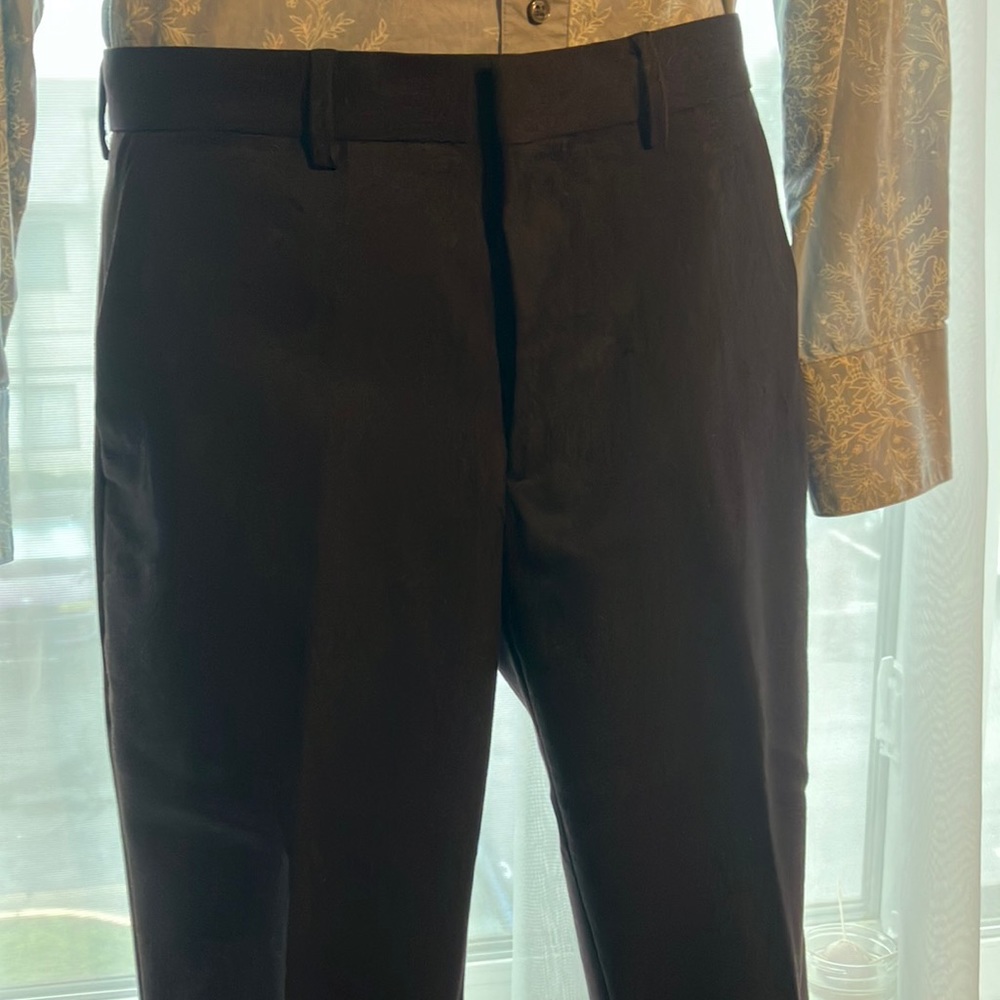 Extra slim men’s slacks, 30/30 dark brown